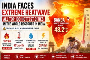 India Faces Extreme Heatwave as All Top 100 Hottest Cities in the World Recorded in India