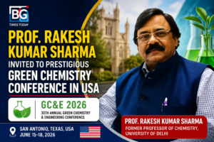 Professor Rakesh Kumar Sharma to Represent India at Global Green Chemistry Conference in USA